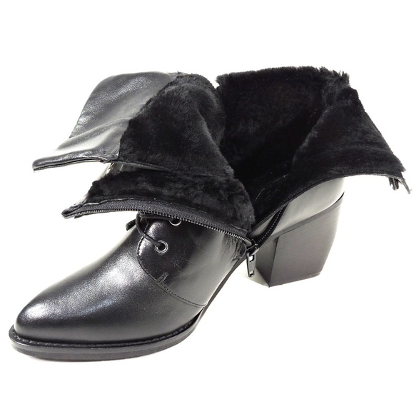 🇮🇹 ALESSANDRO DI MARIA 🇮🇹 BLACK LEATHER BOOTIE - Picture 8 of 8